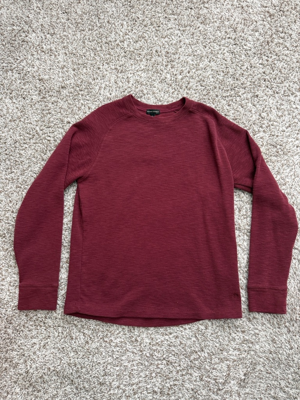 Banana Republic Men's Long Sleeve Crewneck Sweater - Burgundy